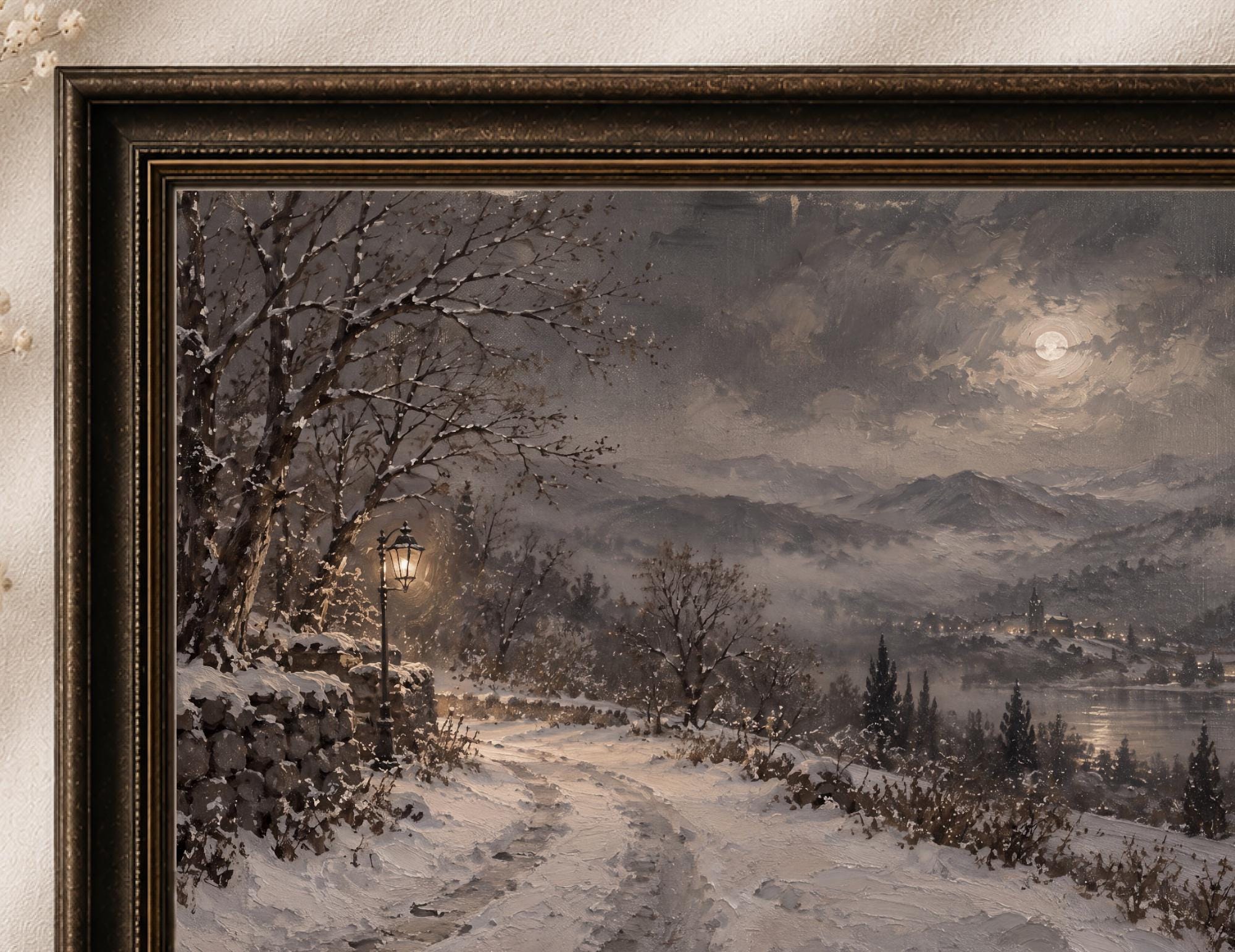 Lantern Path beside the Moonlit Lake — image 2