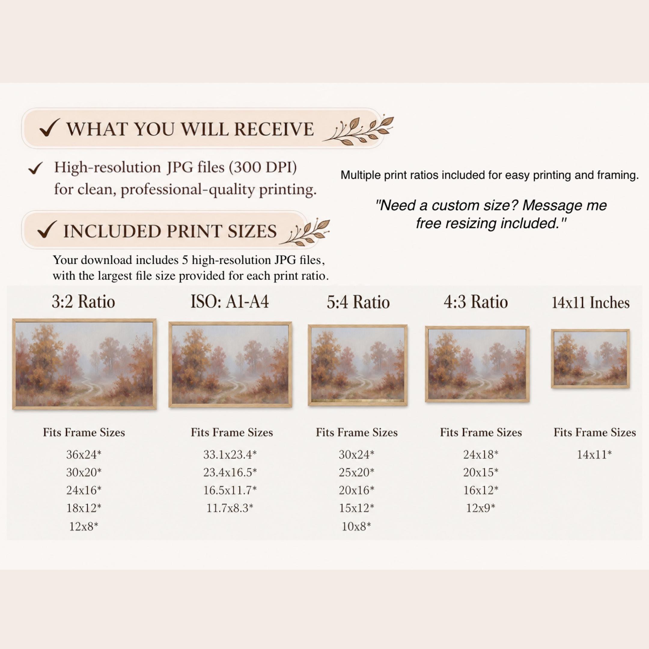 Hydrangea Fall Wall Art, Autumn Floral French Low Bowl, Muted Cottage Decor (Digital Download) — image 8