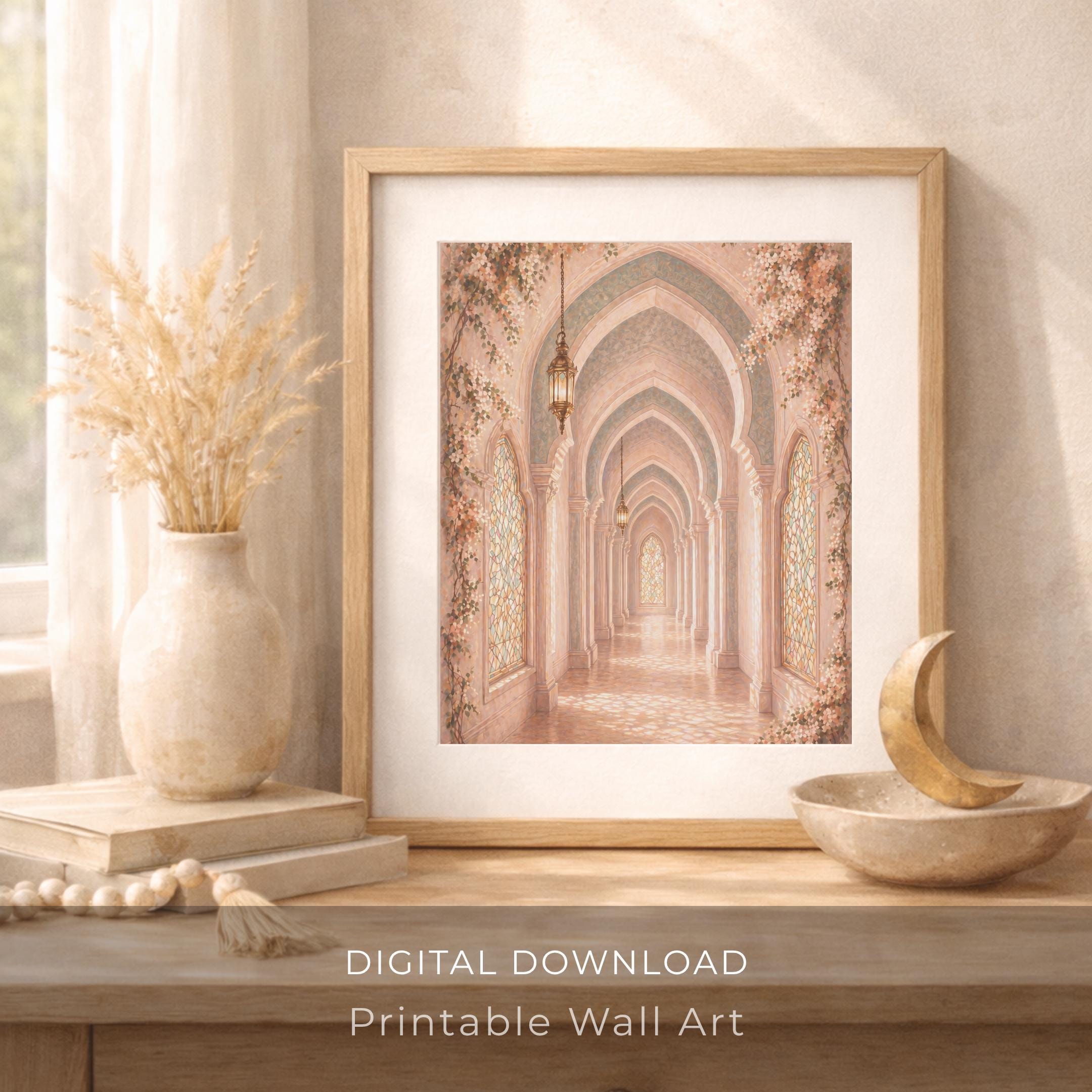 Blush Floral Corridor & Repeating Arches — image 3