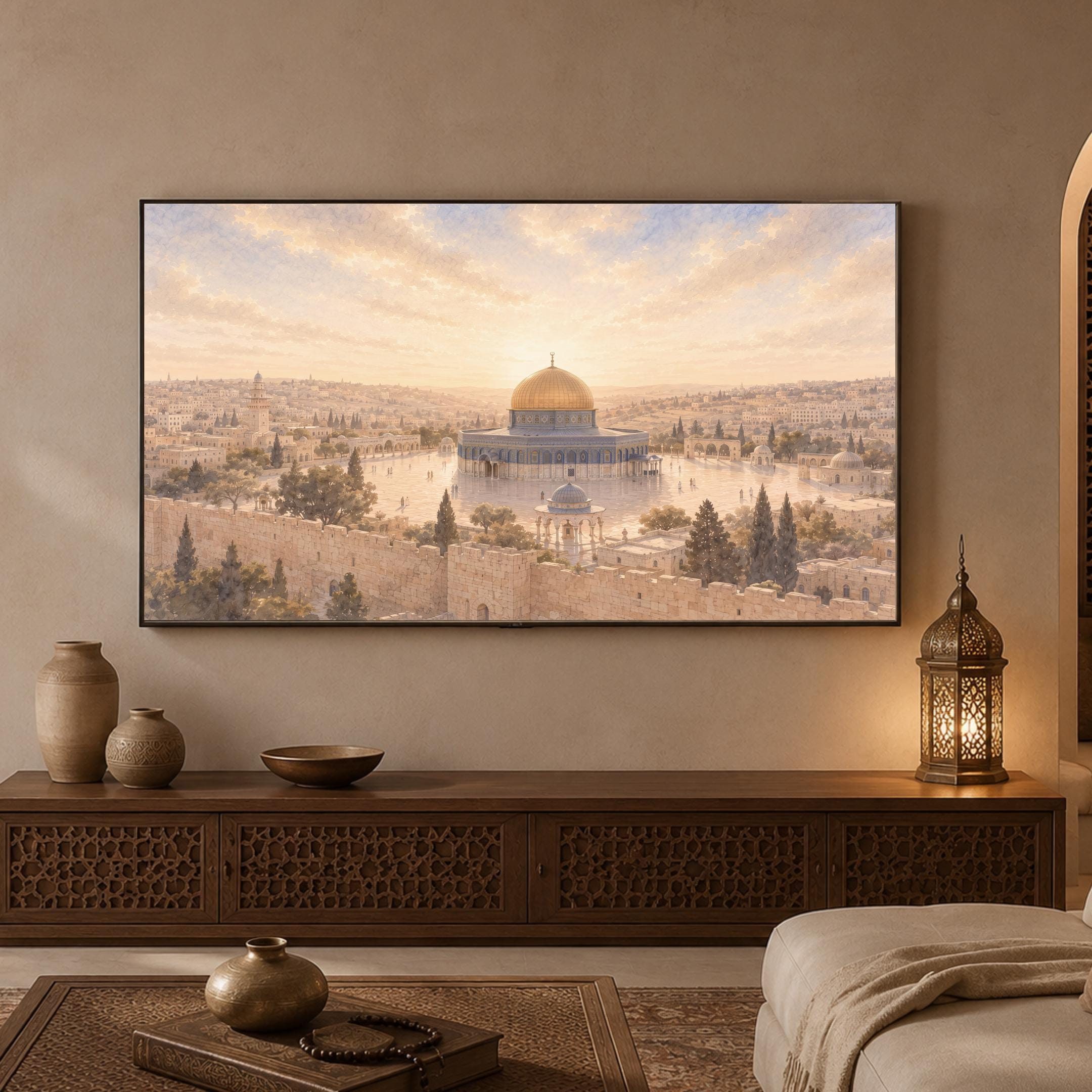 Dome of the Rock Frame TV Art | Islamic Jerusalem Inspired | Samsung TV 4K Digital Download — image 6