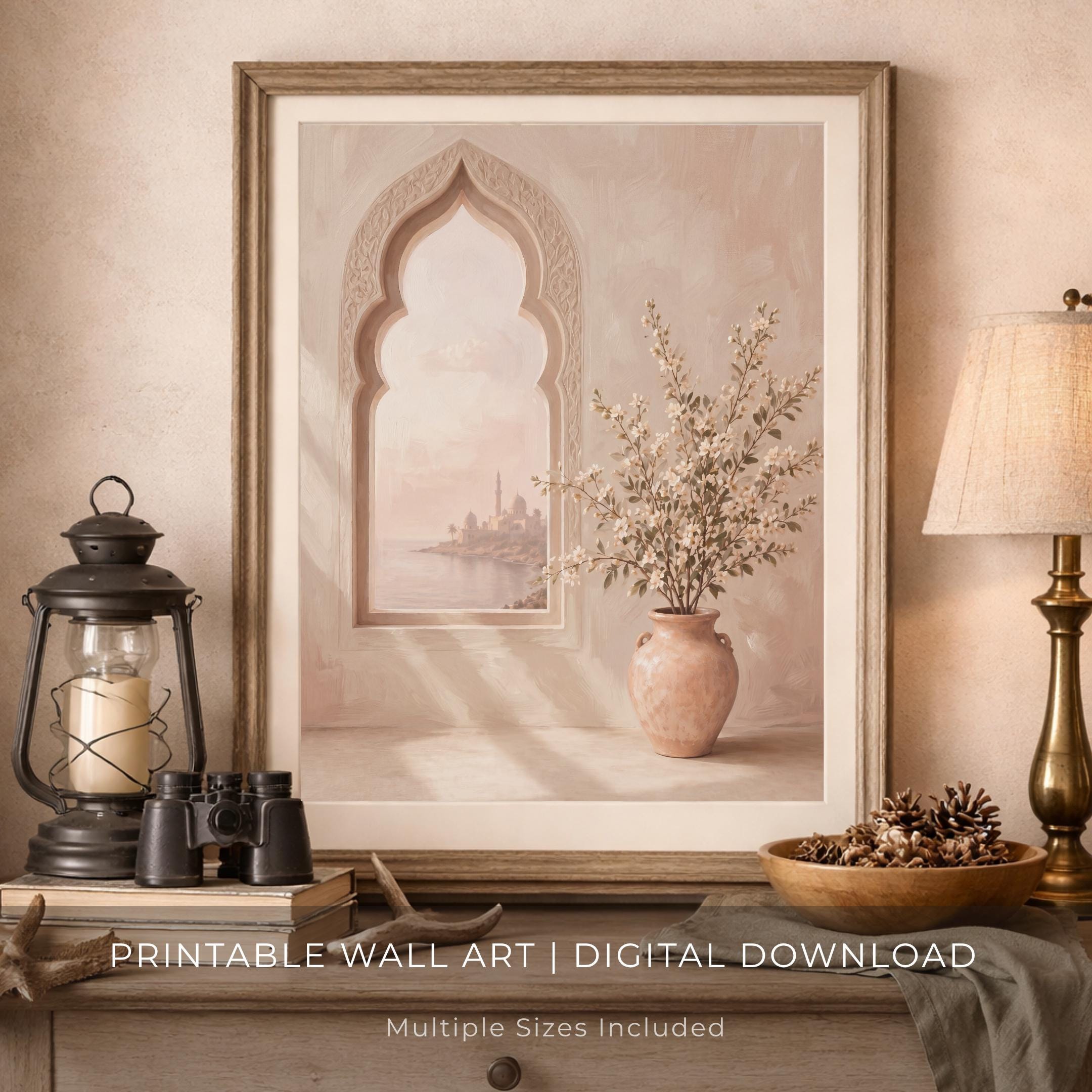 Flowers in the Light of an Arch Window — image 8