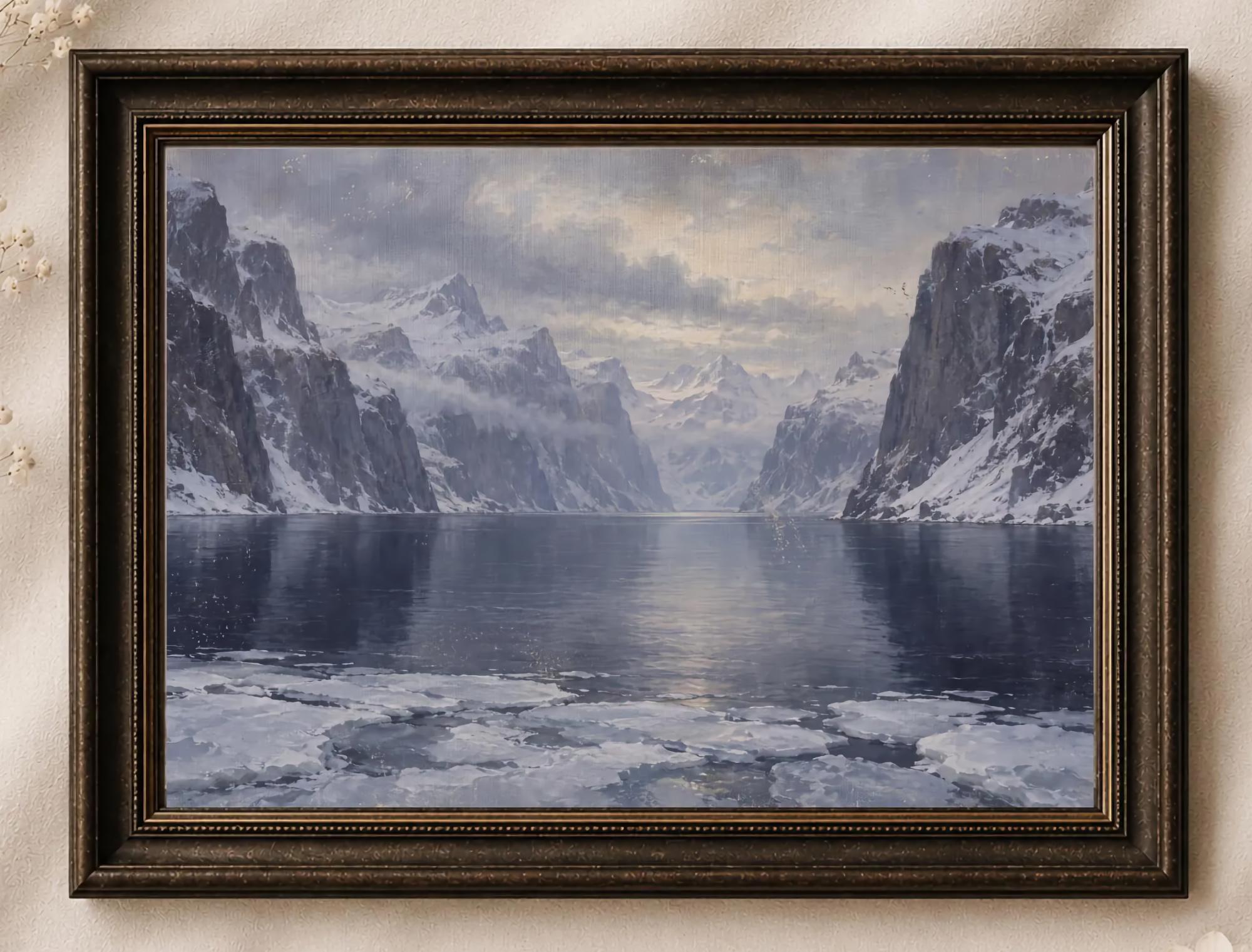 Winter Water between the Mountain Cliffs — image 2