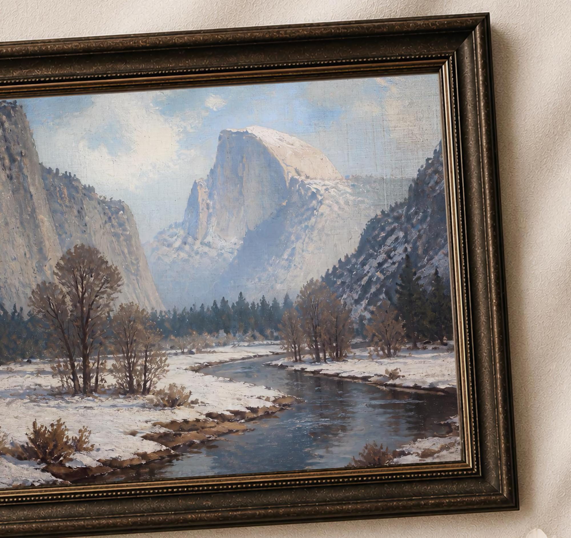 Yosemite-Inspired Winter Valley & River — image 2