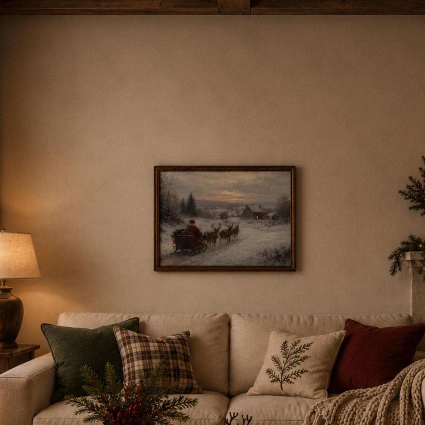 Santa’s Sleigh along the Winter Road — image 4