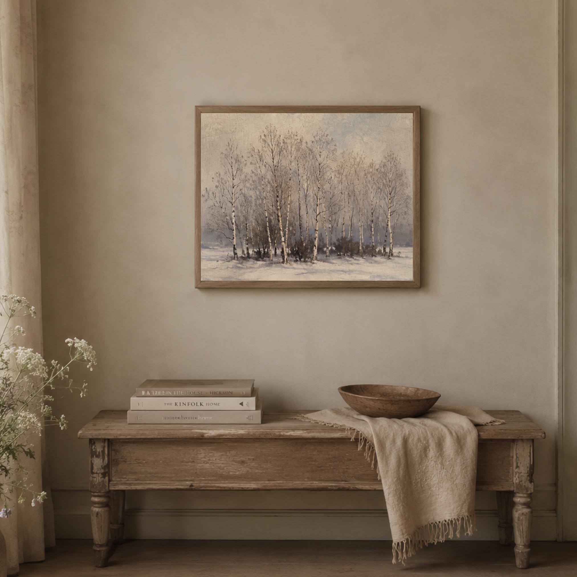 Birch Grove in Winter — image 6