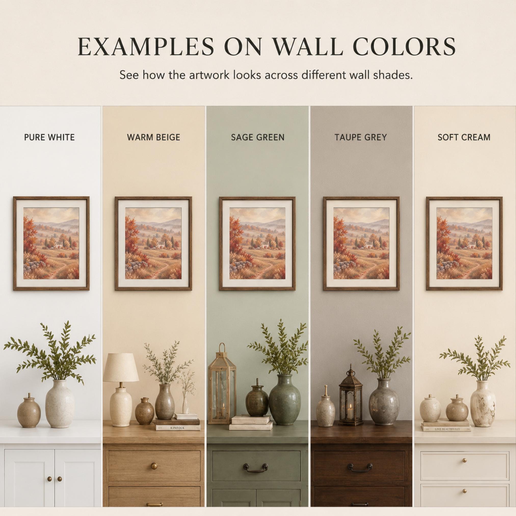 Autumn Cottage Printable Wall Art, Cozy Countryside Landscape, Cottagecore Fall Decor Digital Download — image 8