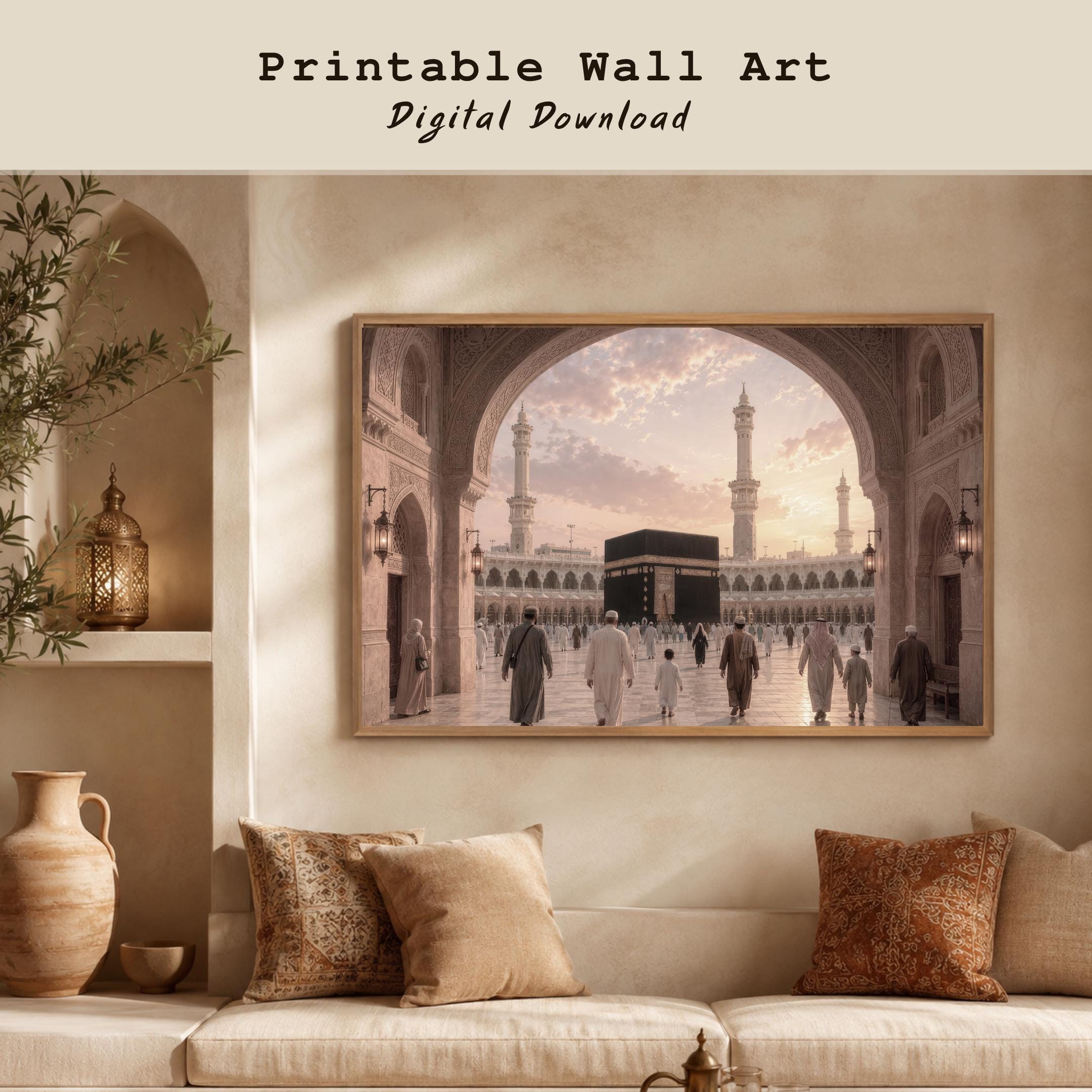 Pilgrims beneath the Mosque Arch — image 4