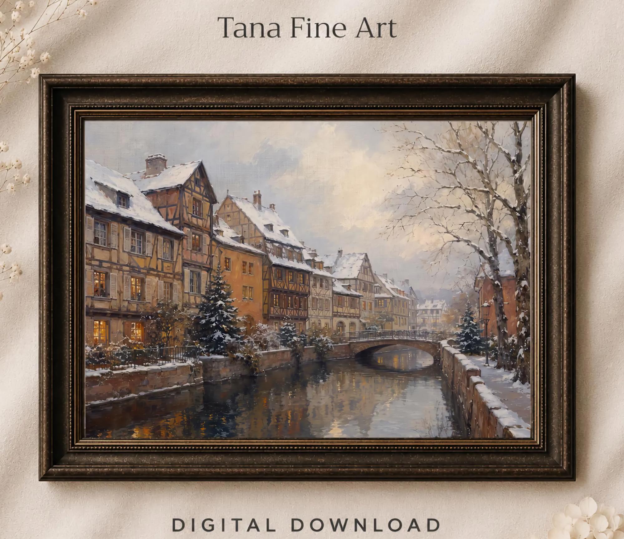 Colmar-Inspired Winter Canal Houses — image 2