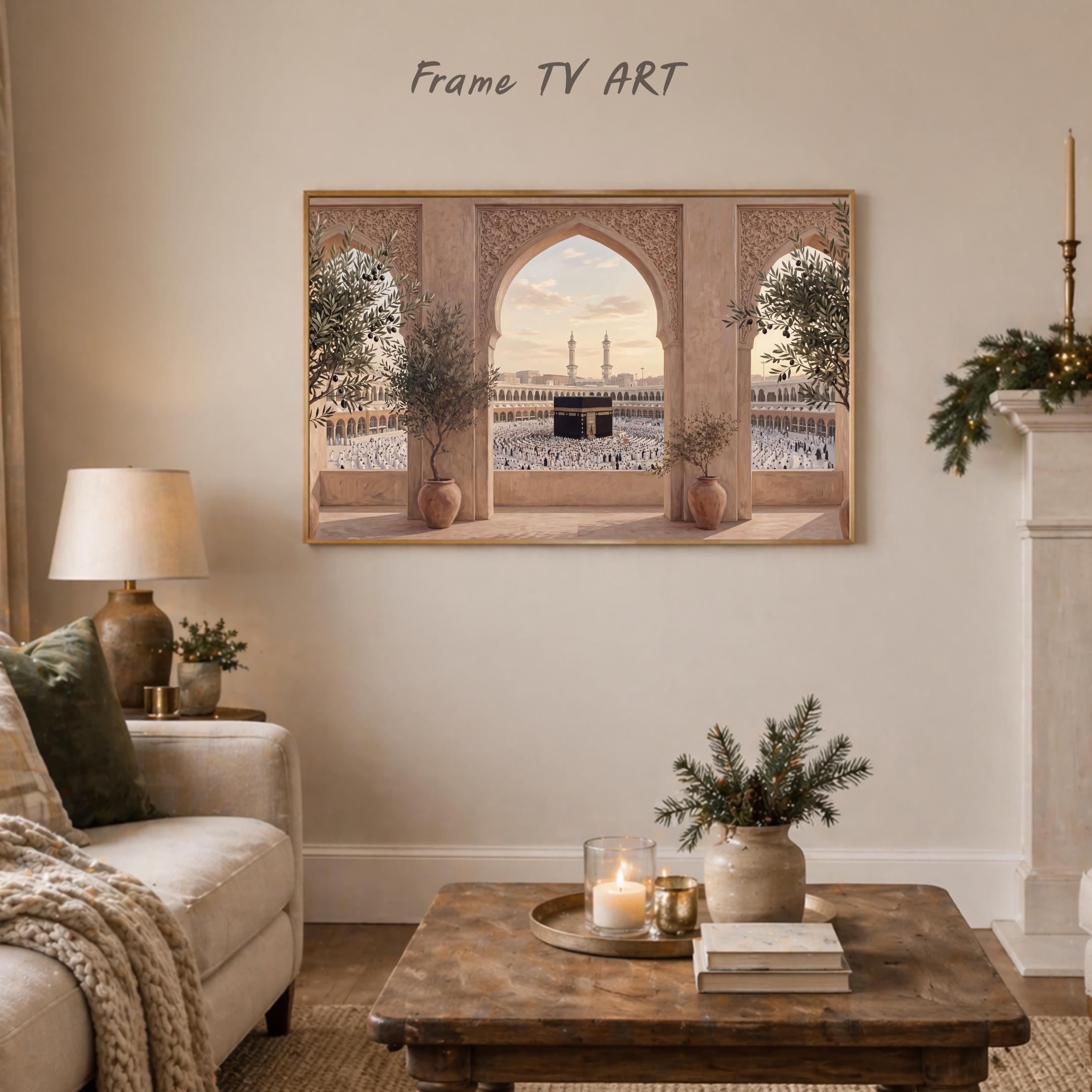 Kaaba Arch View TV Art, Islamic Mecca Art, Samsung The Frame (Digital Download) — image 4