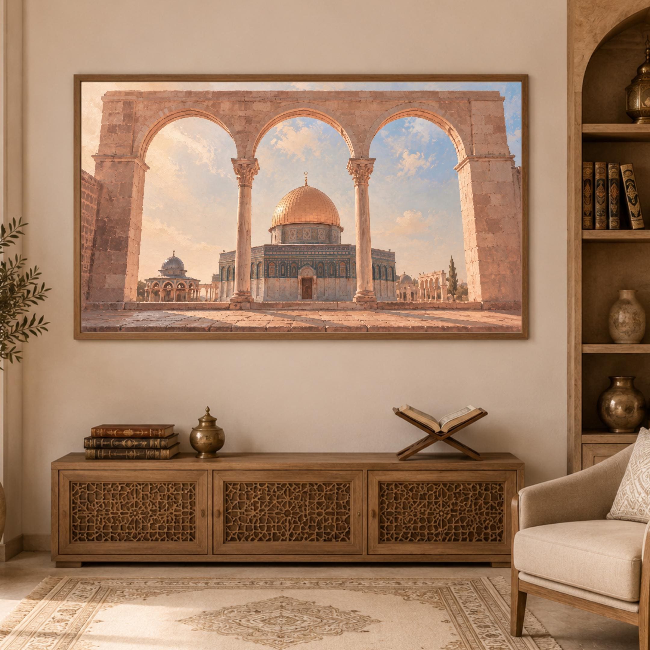 Dome of the Rock Jerusalem Islamic Frame TV Art 4K Digital Download Display — image 4