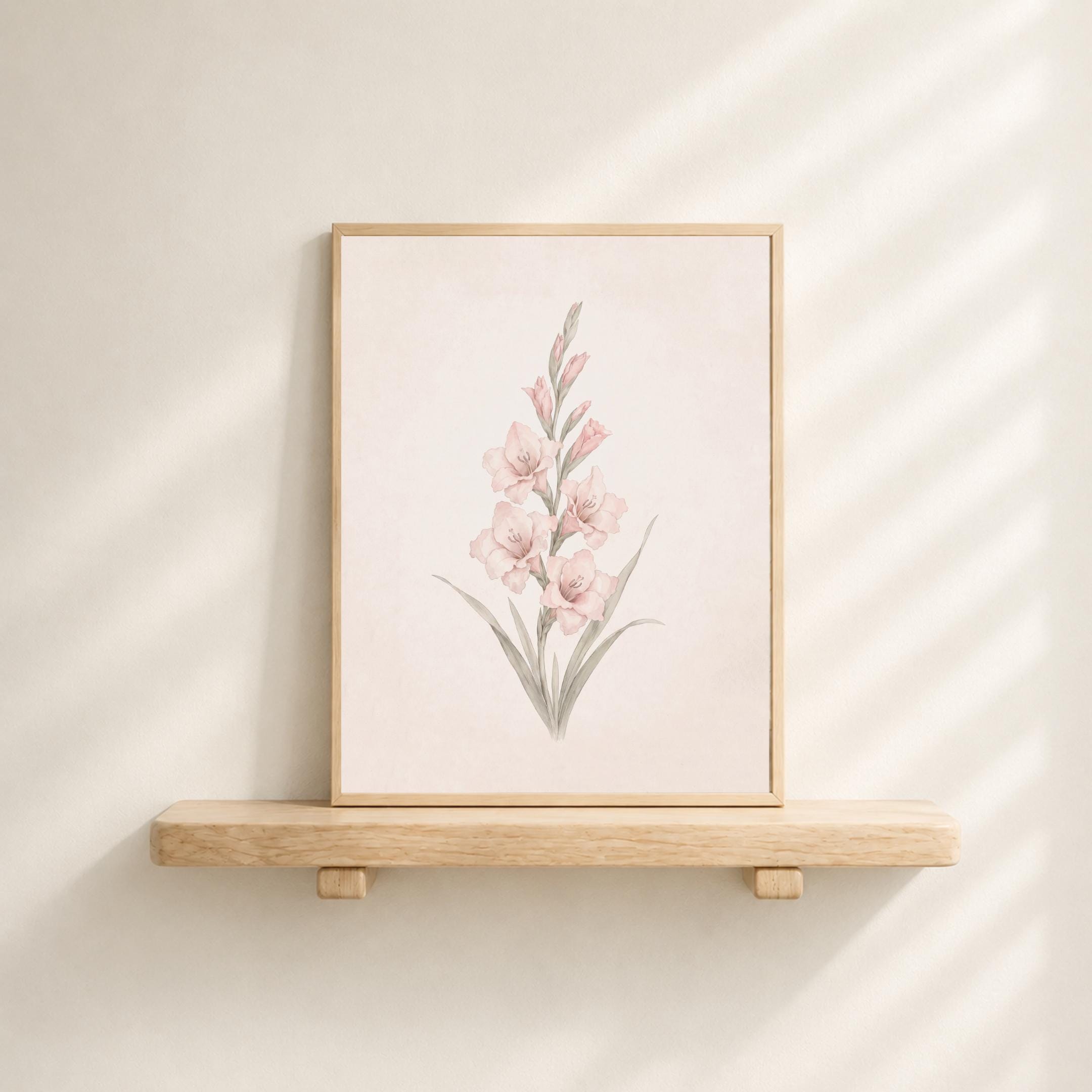 Birth Month Flower Set of 12 Prints | Minimal Botanical Printable Wall Art Digital Download — image 9