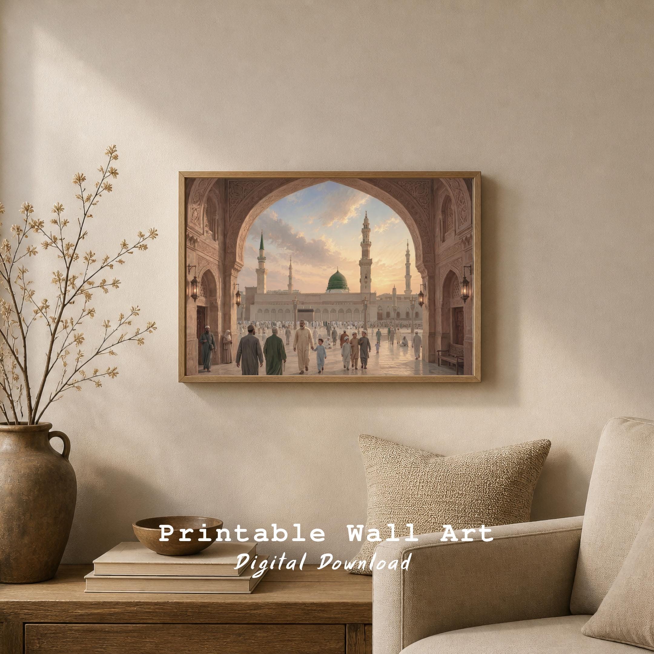 Medina Courtyard through a Wide Arch — image 3
