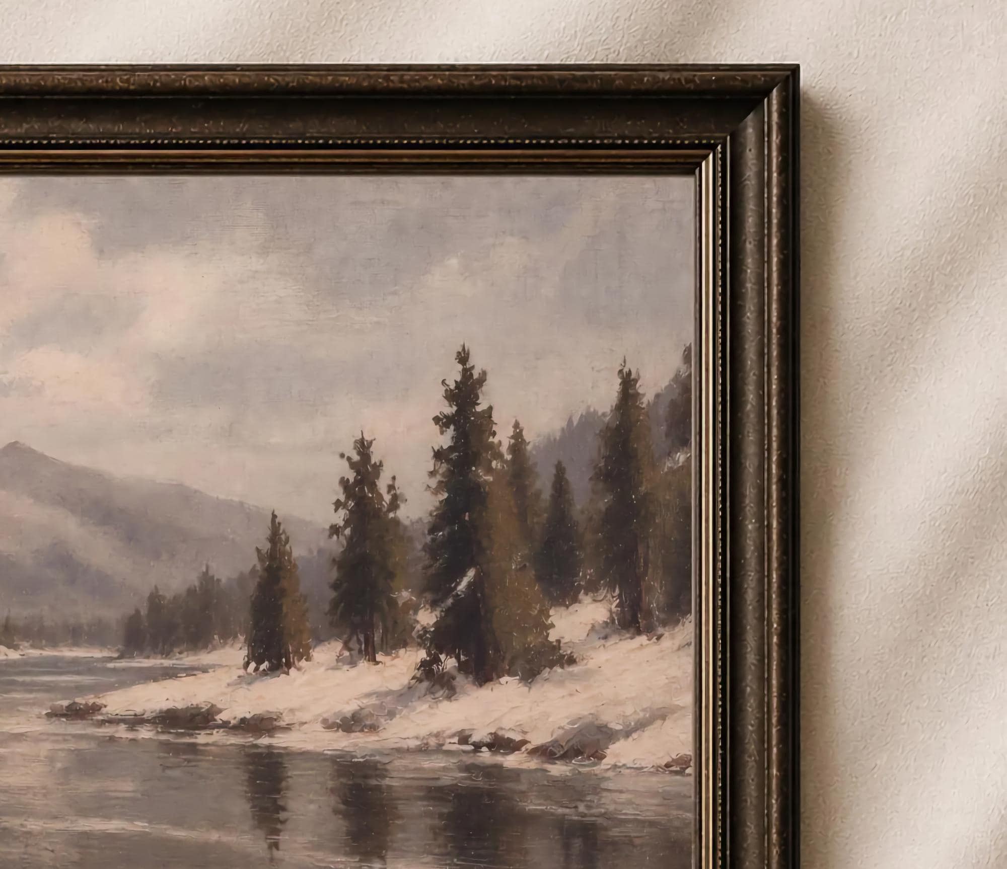 Evergreens along the Winter River — image 2