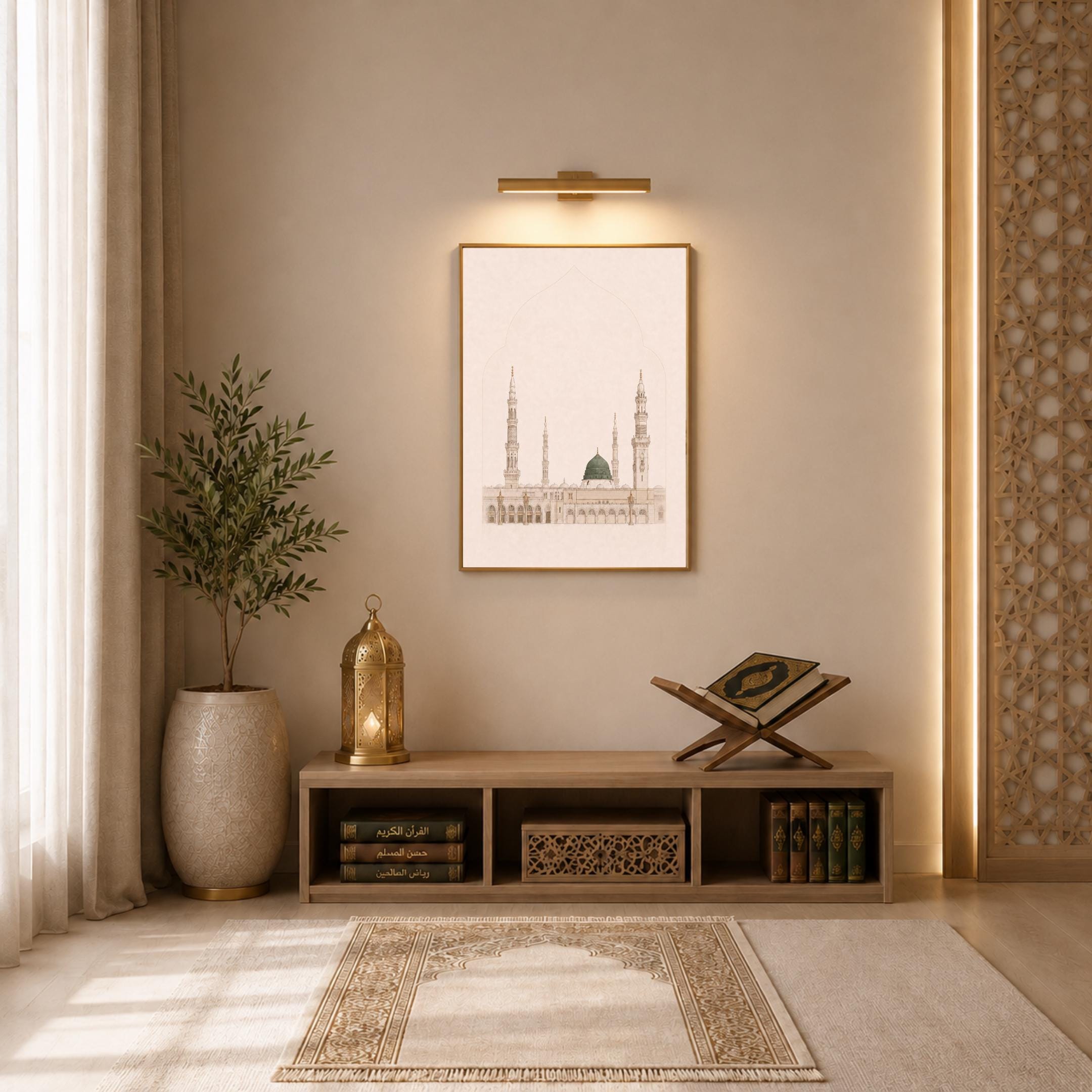 Islamic Wall Art Set Prints | Mosque Kaaba Dome Inspired | Prayer Room Digital Download — image 8