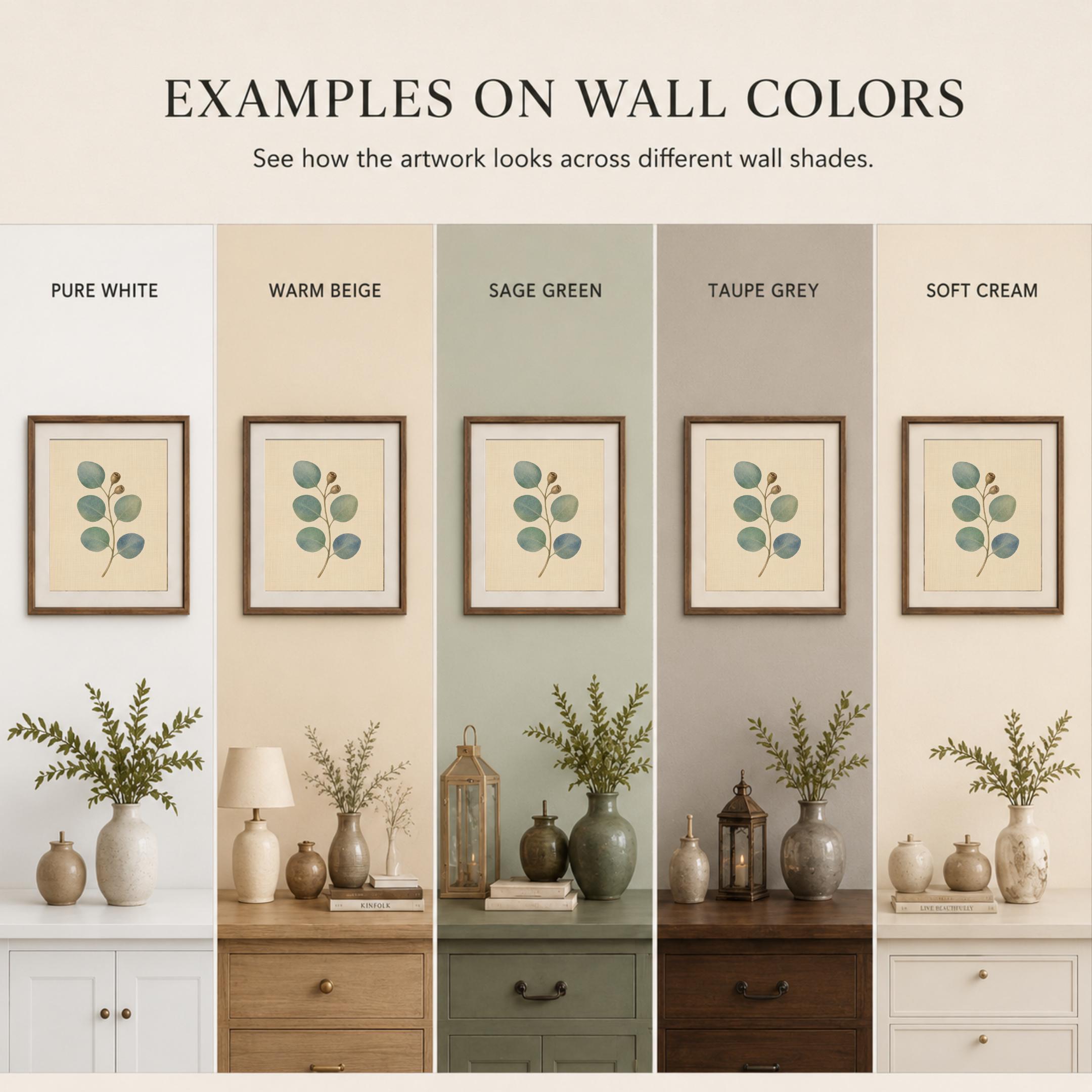 Eucalyptus Wall Art | Botanical Leaf Print | Vintage Greenery Digital Download — image 9