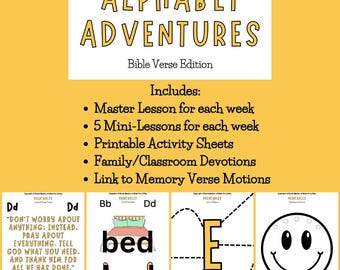 Alphabet Adventures: Bible Edition - 36 Week Bible Memory Curriculum