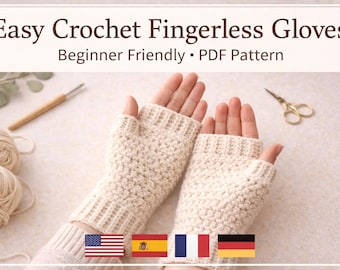 Einfache Anleitung für Anfänger mit Fingerlose Handschuhe Häkelanleitung