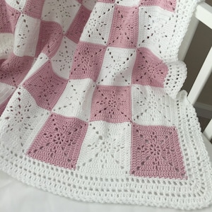 Crochet Blanket Pattern Arielle's Square Easy Granny Square Pattern Throw Afghan by Deborah O'Leary Patterns English Only image 3