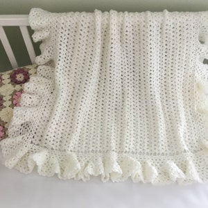 Crochet Baby Blanket Pattern Heirloom Lace Easy Crochet Patterns by Deborah O'Leary English Only image 4