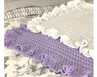 Crochet Baby Blanket Pattern, Easy Patterns by Deborah O'Leary - English Only
