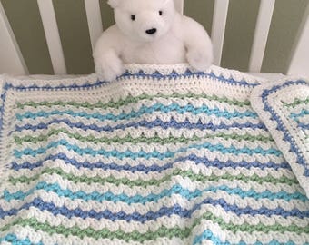 Crochet Baby Blanket Pattern -  Easy Crochet Patterns by Deborah O'Leary - English Only