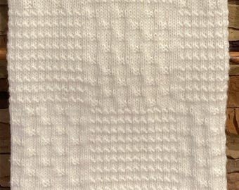 Nursery Gardens Knit Baby Blanket Pattern – Easy Blocks (PDF Pattern)