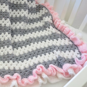 Crochet Baby Blanket Pattern Easy Crochet Patterns by Deborah O'Leary English Only image 2