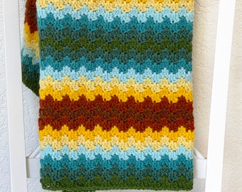 Crochet Baby Blanket Pattern - Prairie Baby Blanket - Easy Crochet Pattern by Deborah O'Leary Patterns - English Only