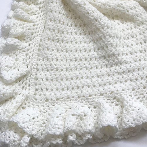 Crochet Baby Blanket Pattern Heirloom Lace Easy Crochet - Etsy