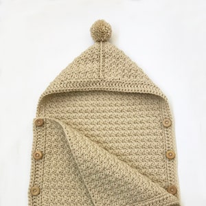 Crochet Baby Sleeping Bag - Easy Cocoon Pattern - by Deborah O'Leary Patterns - English Only