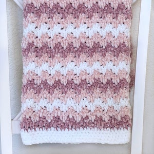 Crochet Baby Blanket Pattern - Prairie Baby Blanket - Easy Crochet Pattern by Deborah O&#39;Leary Patterns - English Only