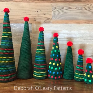 Crochet Christmas Tree Pattern Xmas Tree Pattern Easy Christmas by Deborah O'Leary Patterns English Only image 2