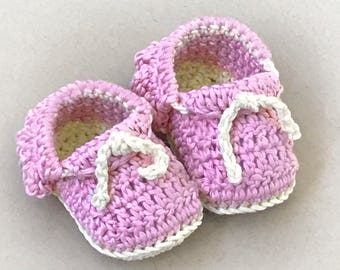 Crochet Baby Moccasins Pattern - Crochet Baby Shoes - Baby Booties Crochet Pattern - Baby Moccs CROCHET PATTERNS by Deborah O'Leary Patterns