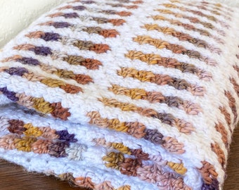 Crochet Baby Blanket Pattern - Prairie Baby Blanket - Easy Crochet Pattern by Deborah O'Leary Patterns  - English Only