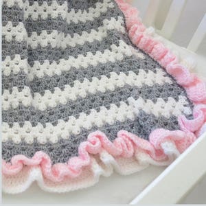Crochet Baby Blanket Pattern - Granny Stitch - Easy Crochet Patterns by Deborah O'Leary - English Only
