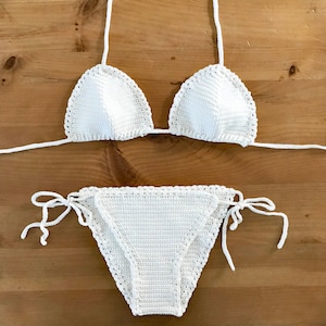 Crochet Bikini Pattern - Brazilian Cut, Boho Bikinis - Easy Bathing Suits - Cheeky Cut - Patterns by Deborah O'Leary Patterns - English Only