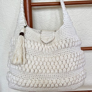 Crochet Purse with Tassel Pattern - Easy Crochet Bag - Handbag - Tote - CROCHET PATTERN- Crochet Patterns by Deborah O&#39;Leary - English Only