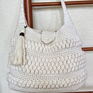 Crochet Purse with Tassel Pattern Easy Crochet Bag Handbag Tote CROCHET PATTERN Crochet Patterns by Deborah O'Leary English Only image 1