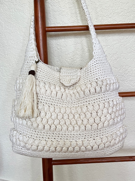 Crochet Purse With Tassel Pattern Easy Crochet Bag Handbag Tote CROCHET PATTERN Crochet Patterns by Deborah O leary English Only Etsy Canada