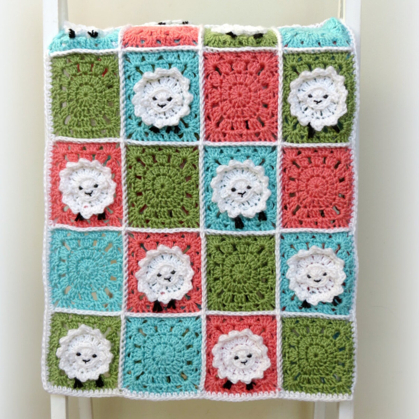Crochet Baby Blanket Pattern Crochet Sheep Baby Blanket Etsy