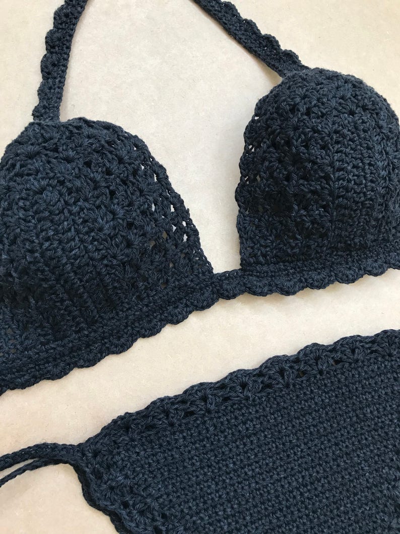 Crochet Bikini Pattern Crochet Lace Bralette Set Lingerie Brazilian Boho Festival wear CROCHET PATTERN Bra English Only image 2