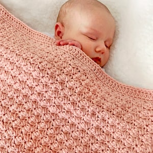 Crochet Baby Blanket Pattern - Chunky Blanket Pattern - Easy Pattern by Deborah O'Leary Patterns - English Only