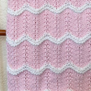Knit Baby Blanket Pattern Cheyenne Blanket Easy Pattern by Deborah O'Leary Patterns English Only image 6