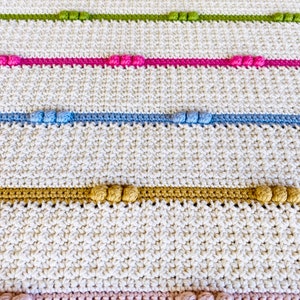 Crochet Baby Blanket Pattern - Easy Crochet Pattern - Sweet Pea Baby Blanket - by Deborah O&#39;Leary Patterns - English Only