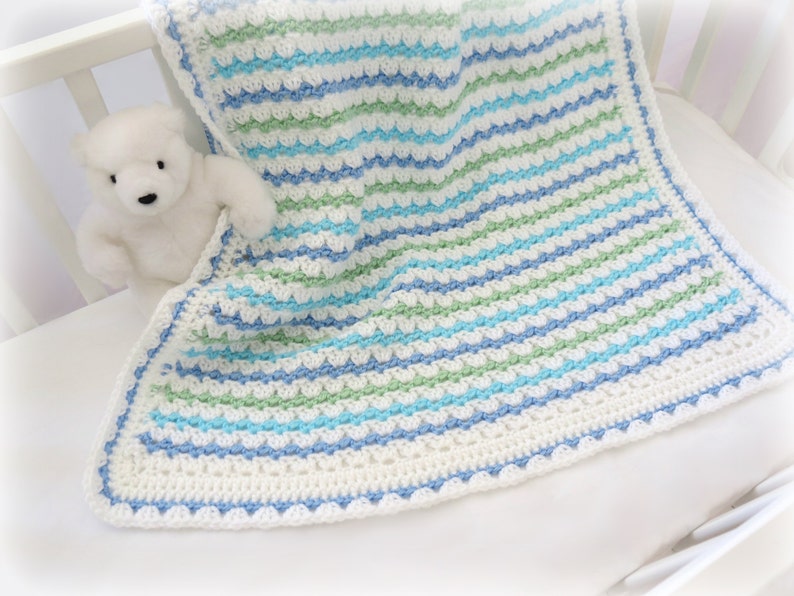 Crochet Baby Blanket Pattern Easy Crochet Patterns by Deborah O'Leary English Only image 3