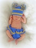 Crochet Newborn Diaper Cover and Hat Pattern - Football Cheer - #CROCHET PATTERNS - by Deborah O'Leary Patterns 
