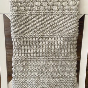 Clary Baby Blanket Knit Pattern – Easy DK, Worsted or Chunky Yarn (PDF Pattern) image 5