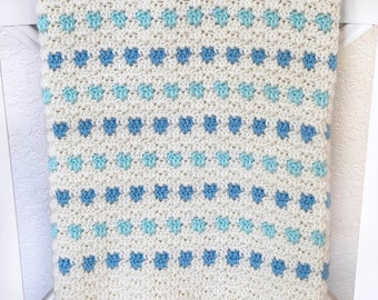 Crochet Baby Blanket Pattern - Prairie Baby Blanket - Easy Crochet Pattern by Deborah O'Leary Patterns - English Only