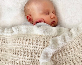 Chunky Crochet Baby Blanket Pattern: Easy 'Little Darling' Design (PDF Pattern)