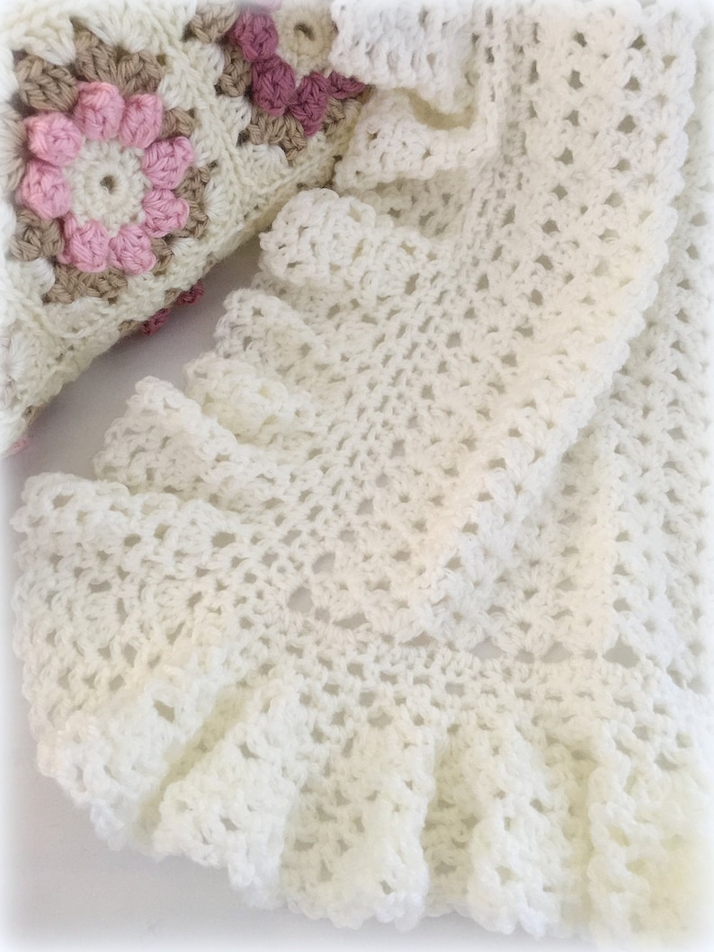 Crochet Baby Blanket Pattern Heirloom Lace Easy Crochet Patterns by Deborah O'Leary English Only image 2